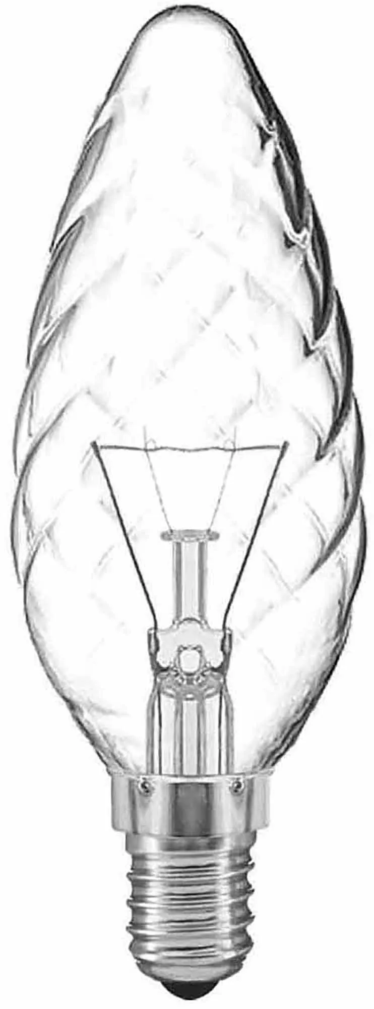 Candle 45mm Twisted Incandescent Luxram Decorative Candle